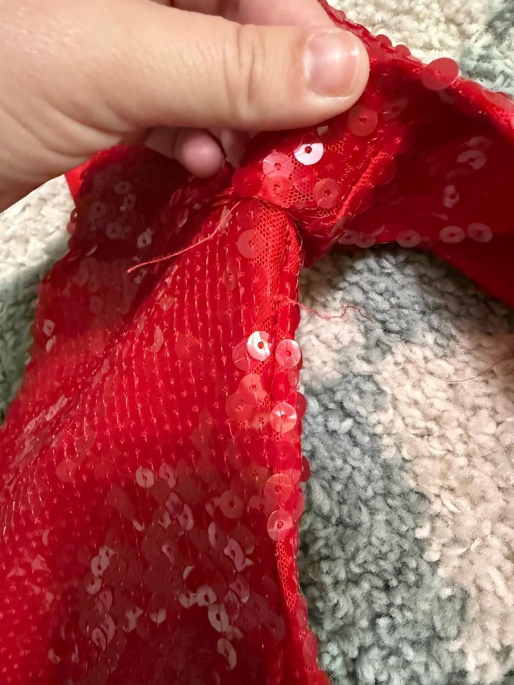 BARDOT Verona Red Long Sleeve Sequin Mini Dress Backless Bow Detail Formal Event - Picture 8 of 16